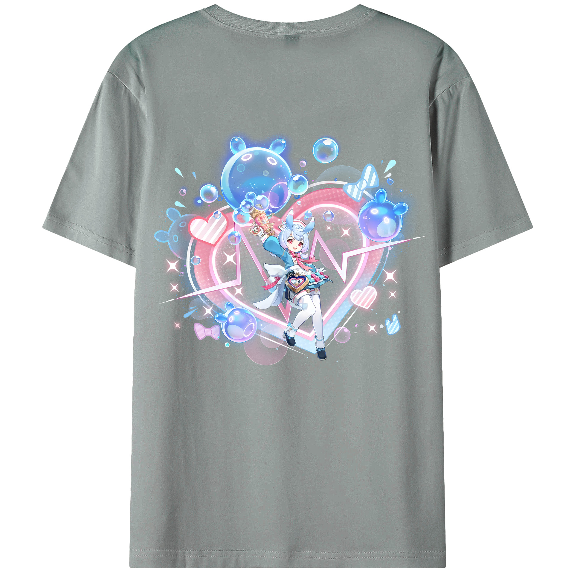 げんし神 シゲウィン genshin Shigewin 綿100％ メンズ半袖Tシャツ（バックプリント） 通気性